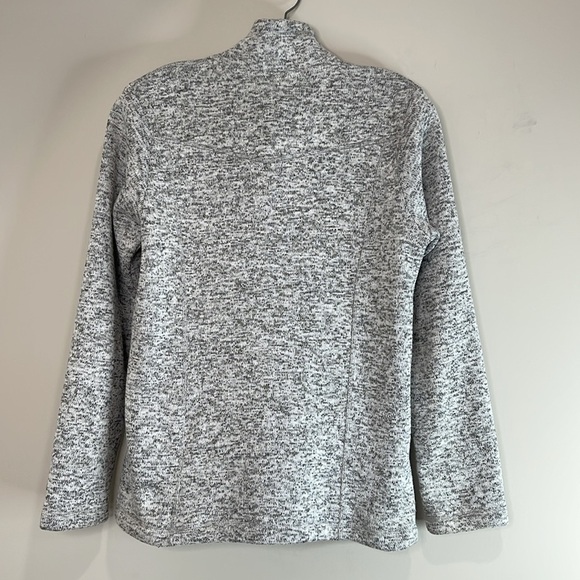 McKinley Rubin Knit Fleece Zip-Up Jacket Heather Grey High Neck Pockets M - Picture 11 of 14